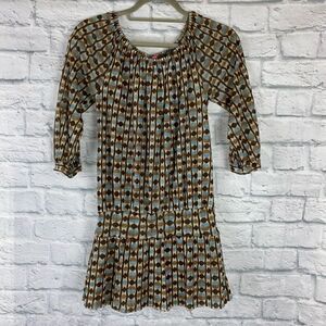 Sweet pea by Stacy frati drop waist double layer print dress sz small girls